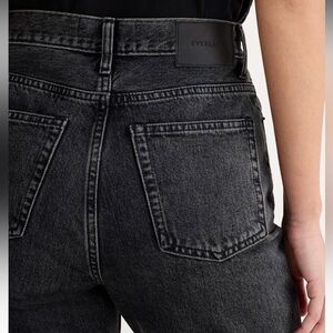 Everlane The Curvy 90s Cheeky Straight Jean Washed Black Sz 28 Brand New $110